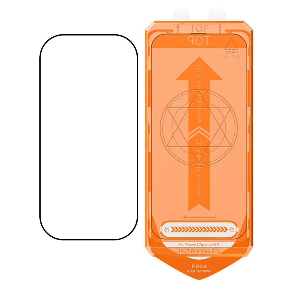COTECI For iPhone Air Full Screen Protector HD Silk Printing Tempered Glass Film with Dust Removal Tool - 2