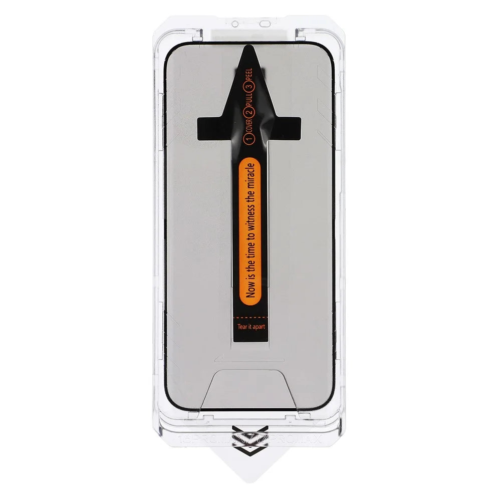 For iPhone Air Screen Protector Anti Spy High Aluminium Silicon Glass Film with Dust Removal Tool - 2