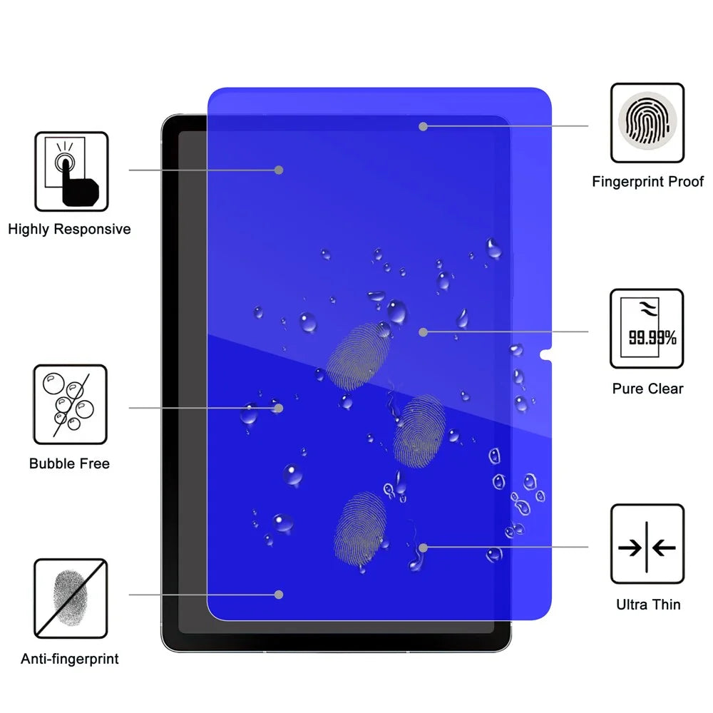 For Samsung Galaxy Tab S10 Lite Tempered Glass Screen Protector Blue Light Blocking Screen Film - 2