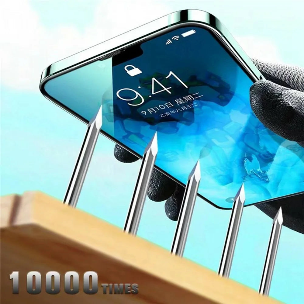 For iPhone Air Screen Protector Full Coverage Shatterproof HD Tempered Glass Film with Anti Dust Net - 7