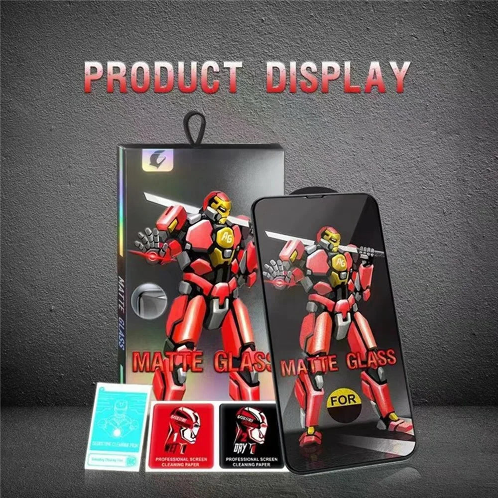 For iPhone Air Screen Protector Full Coverage Matte Anti Fingerprint 9H Tempered Glass Film - 5