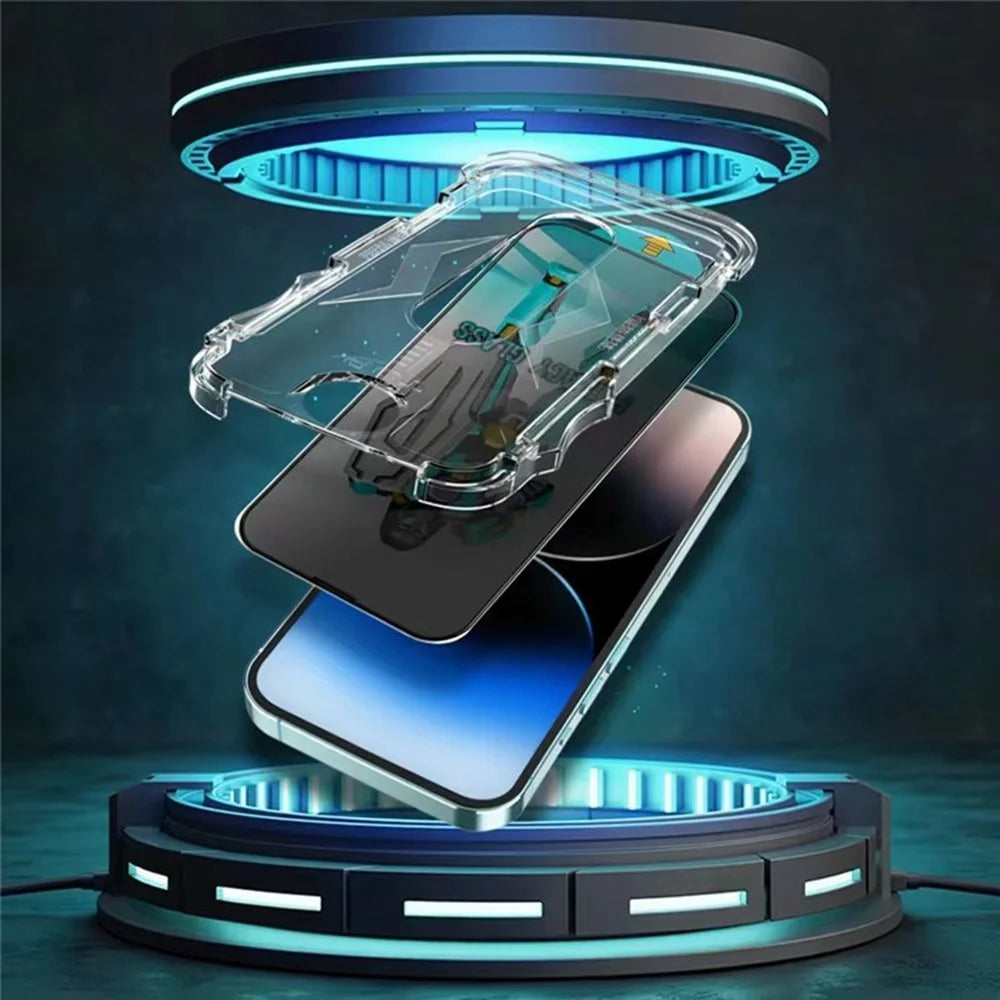 JRNLT For iPhone Air Screen Protector 28 Degree Anti Spy Tempered Glass Film with Installation Tool - 2