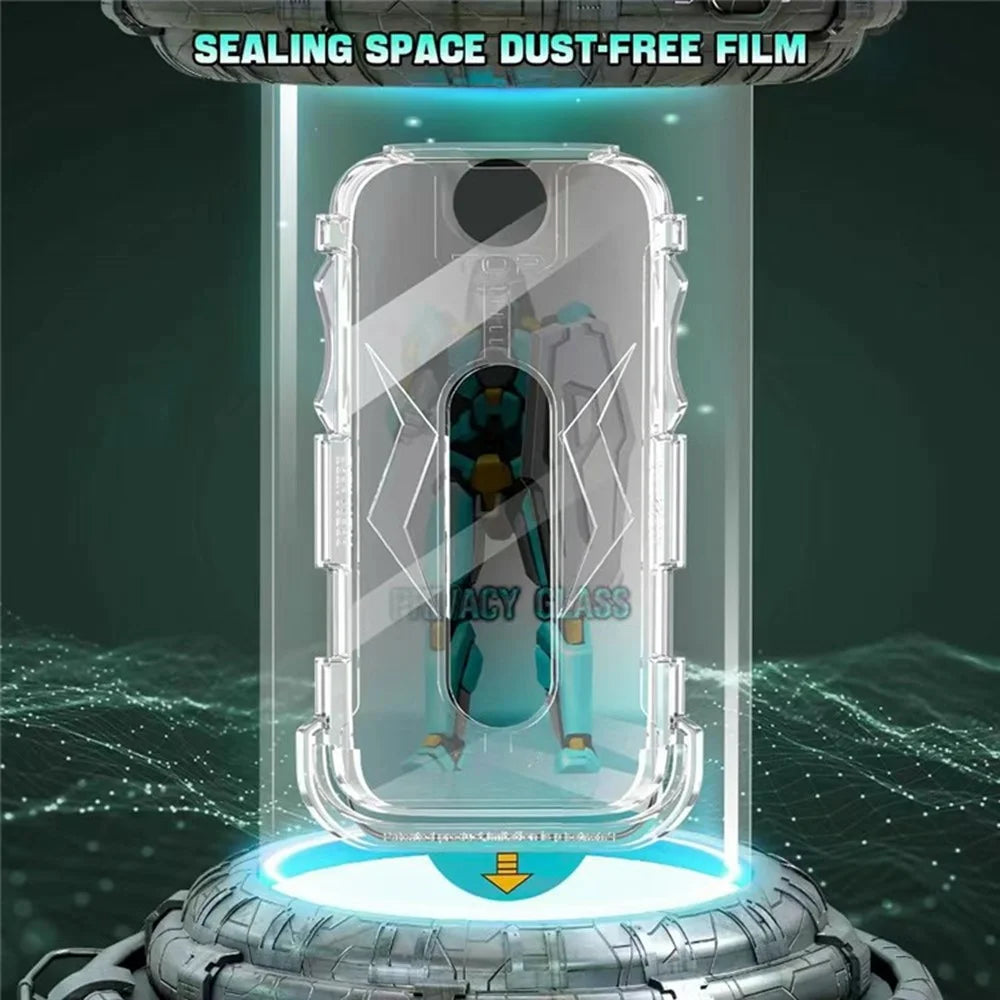 JRNLT For iPhone Air Screen Protector 28 Degree Anti Spy Tempered Glass Film with Installation Tool - 3