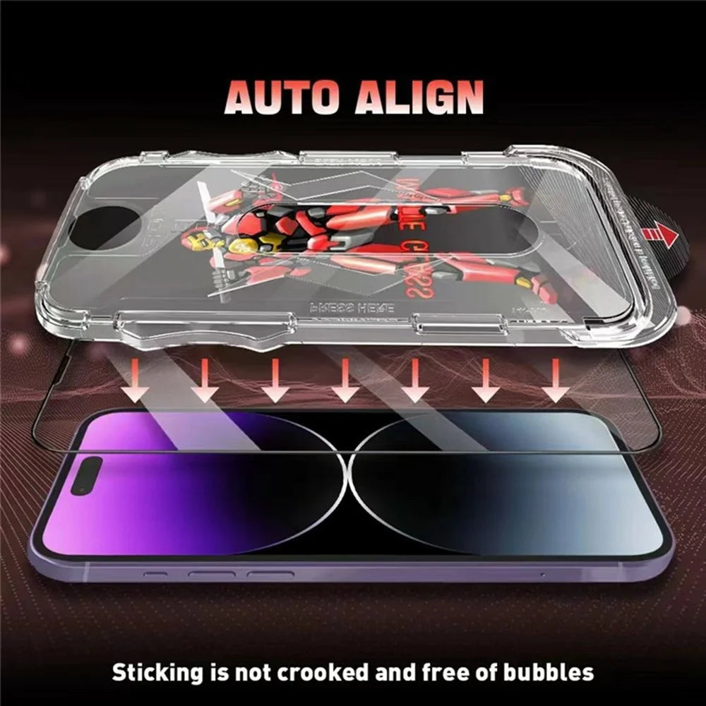 JRNLT For iPhone Air Screen Protector Matte Anti Fingerprint 9H Tempered Glass Film with Installation Tool - 6