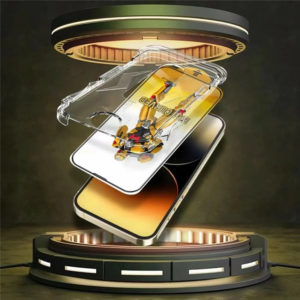 JRNLT For iPhone Air Screen Protector Shatterproof HD Tempered Glass Film Anti Dust with Installation Tool - 2