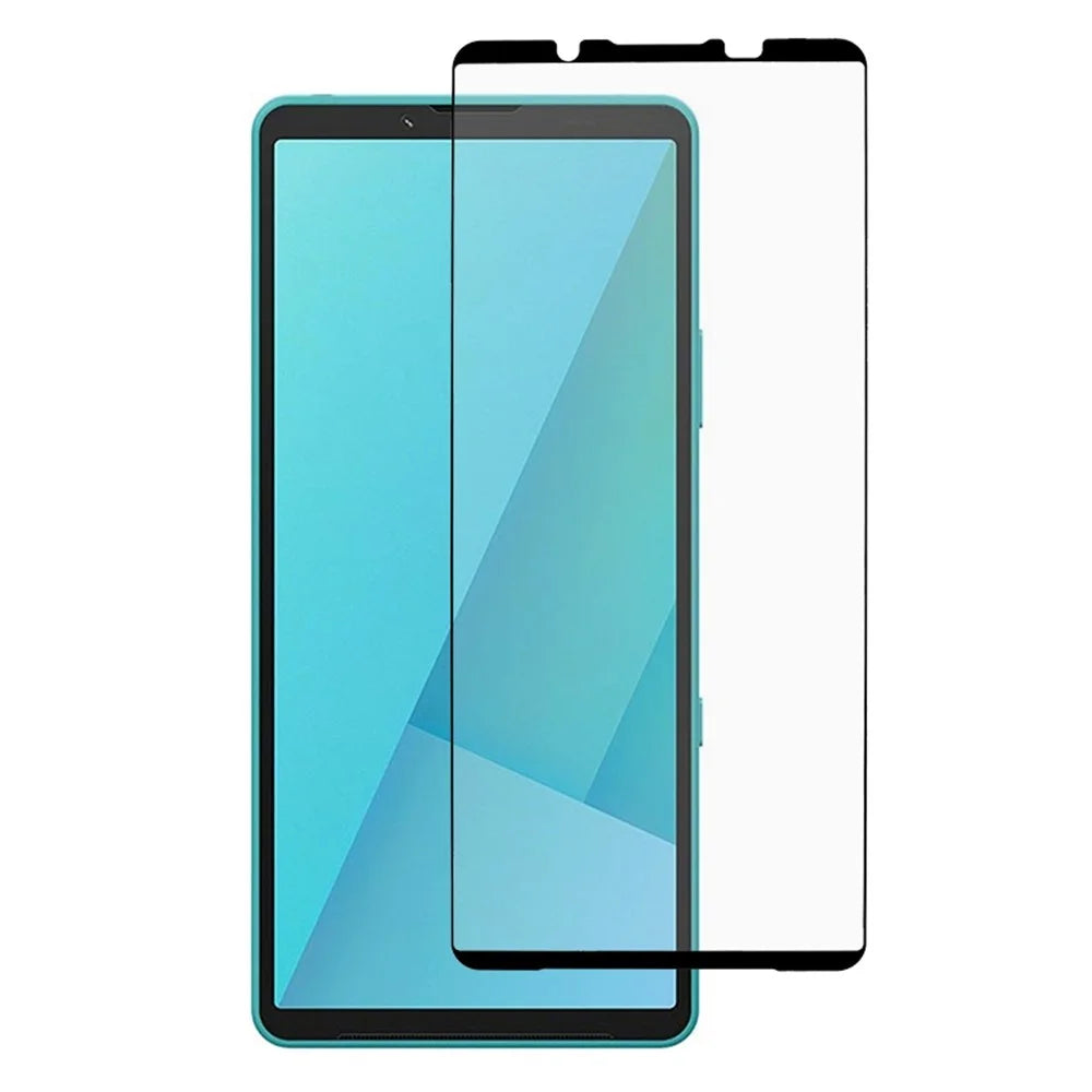 For Sony Xperia 10 VII Screen Protector Full Glue Silk Printing Tempered Glass Screen Film - 1