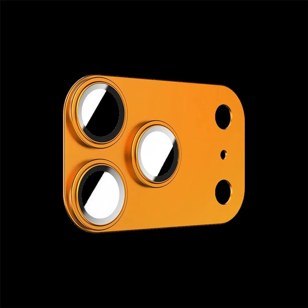 BENKS For iPhone 17 Pro Max Camera Lens Protector Corning Gorilla Glass + Metal Full Cover Lens Film - Orange - 1