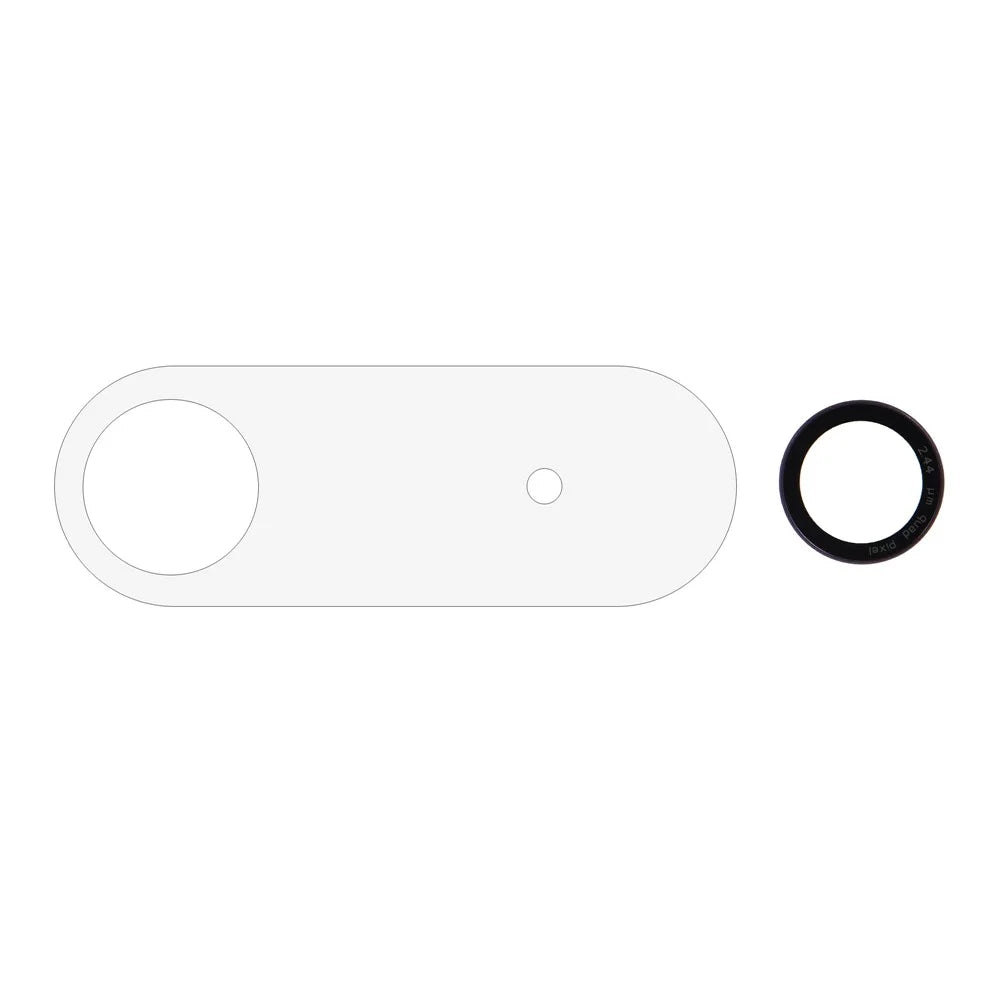 For iPhone Air Camera Lens Protector Black Circle Tempered Glass Lens Film with Base Protection - 2