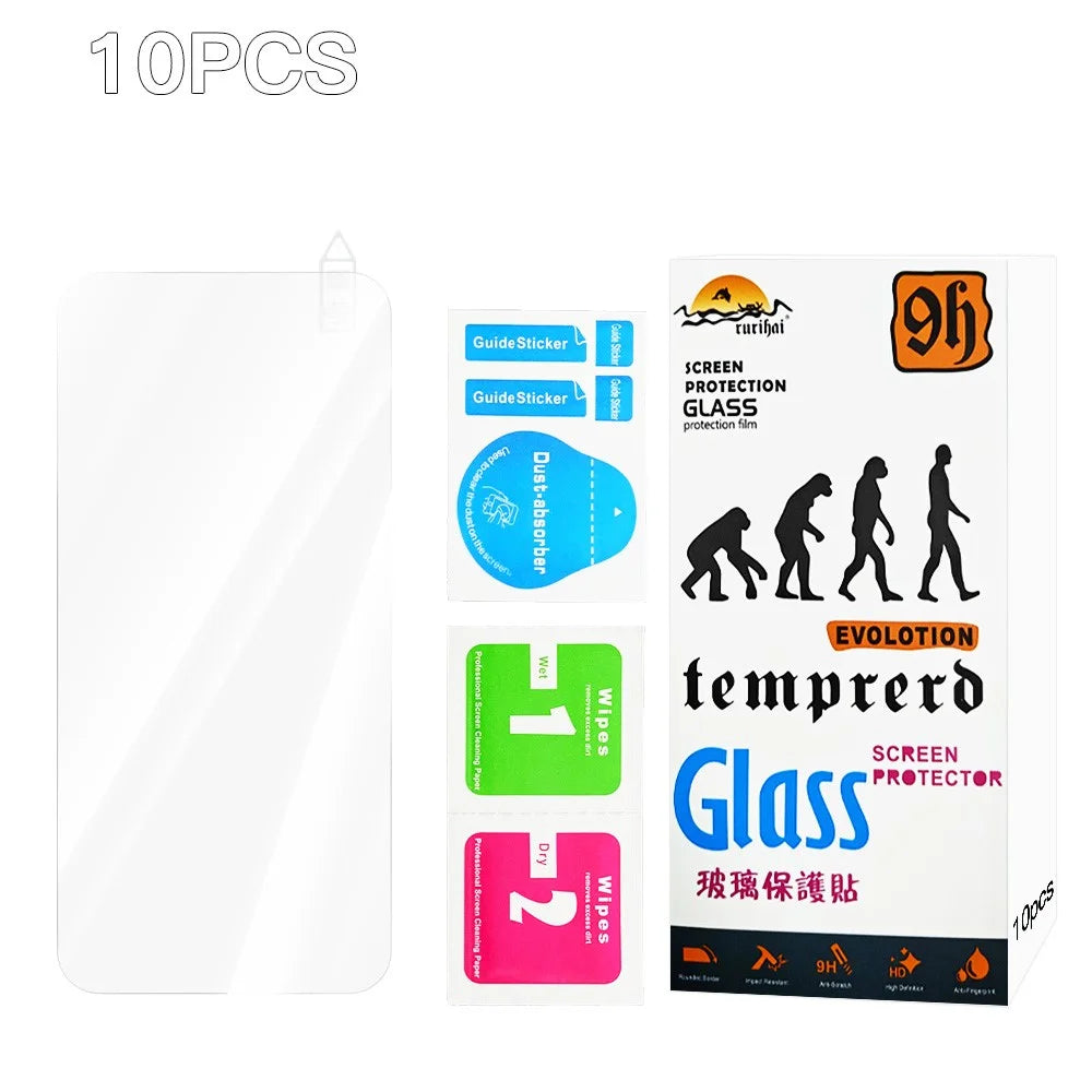 RURIHAI 10Pcs For Oppo A6 Max 5G  /  A6 GT 5G Screen Protector 0.26mm 2.5D High Aluminium Silicon Glass Film - 7