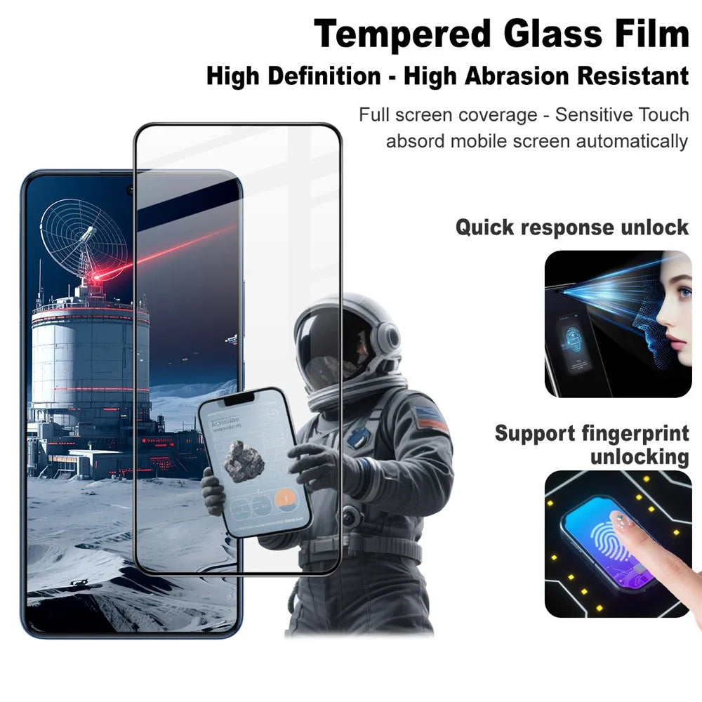IMAK Pro+ Series Screen Protector For Oppo A6 GT 5G / A6 Max 5G / F31 Pro+ 5G Full Coverage Tempered Glass Film (Fingerprint Unlock) - 3