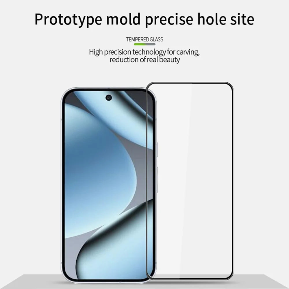 MOFI For Google Pixel 10 Pro / Google Pixel 10 Screen Protector  9H 3D Curved Tempered Glass Film - Black - 3