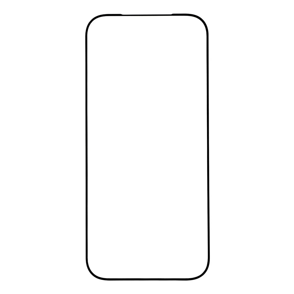 For iPhone 15 Pro Screen Protector High Aluminium-Silicon Glass Silk Printing HD Film - Black - 3