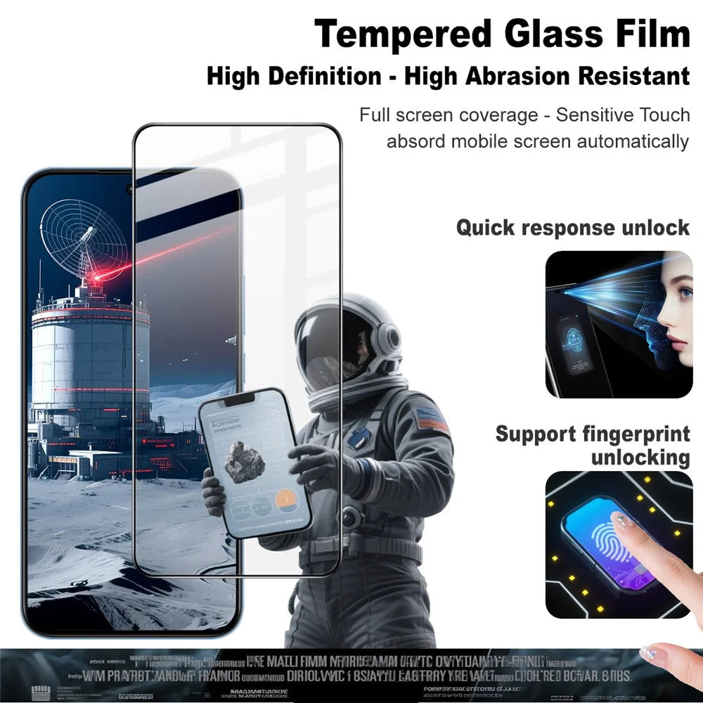 IMAK Pro+ Series For Realme 15T 5G Screen Protector Full Coverage Tempered Glass Film (Fingerprint Unlock) - 3