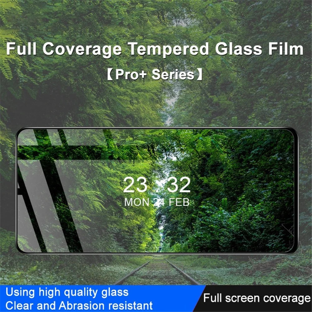 IMAK Pro+ Series for Oppo A17 4G / A17k 4G Anti-explosion Tempered Glass Full Screen Protector Anti-scratch Full Glue Film - 3