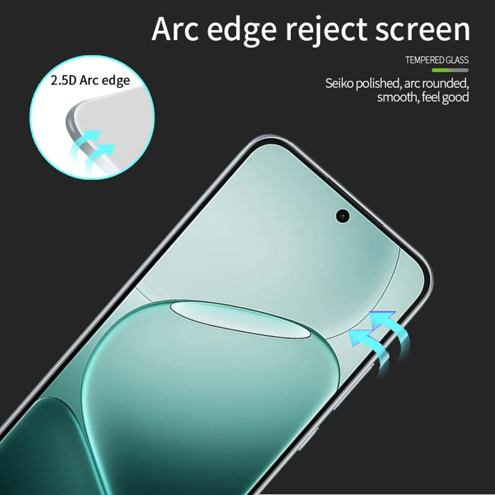 PINWUYO For Oppo A6 Pro 5G Tempered Glass Film  JK Series-2 9H Full Screen Protector - Black - 2