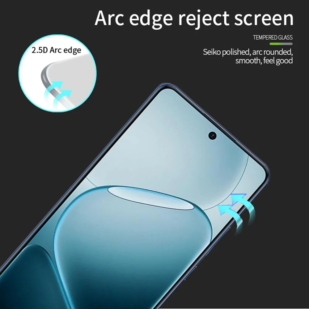 PINWUYO For Oppo A6 Max 5G / Oppo A6 GT 5G Tempered Glass Film  JK Series-2 9H Full Screen Protector - Black - 2