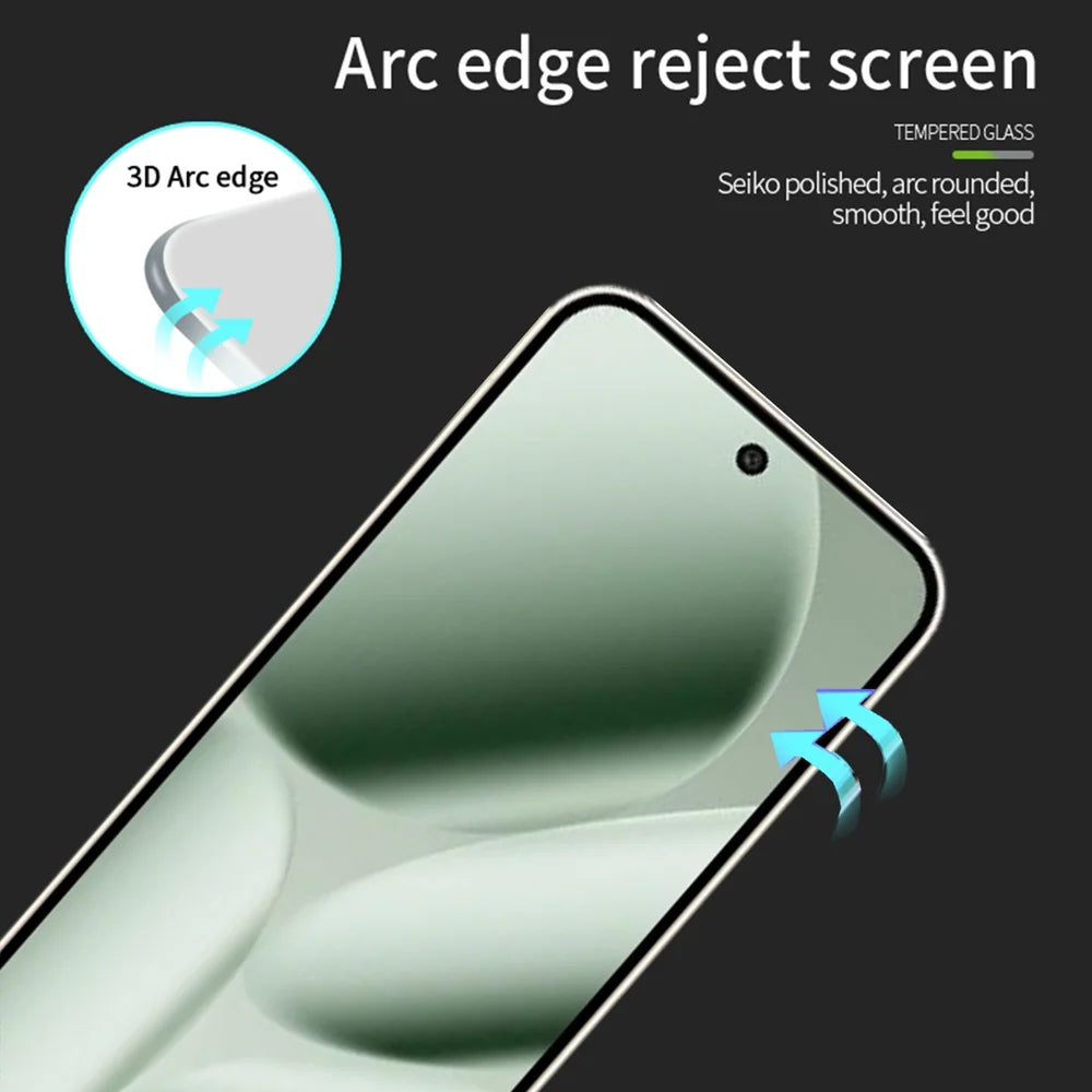 PINWUYO For Google Pixel 10 Pro XL Tempered Glass Film  Explosion-proof 9H 3D Full Screen Protector - Black - 2