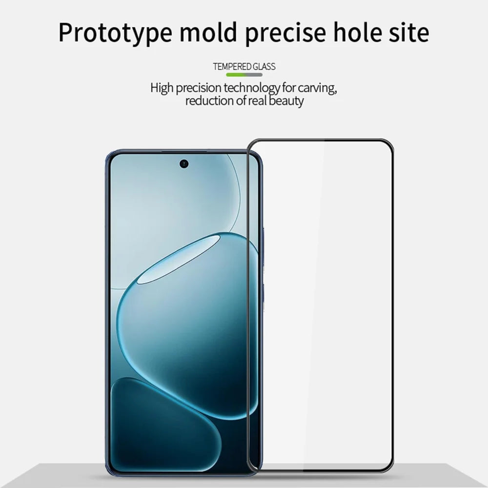 PINWUYO For Oppo A6 Max 5G / Oppo A6 GT 5G Tempered Glass Film  Explosion-proof 9H 3D Full Screen Protector - Black - 3