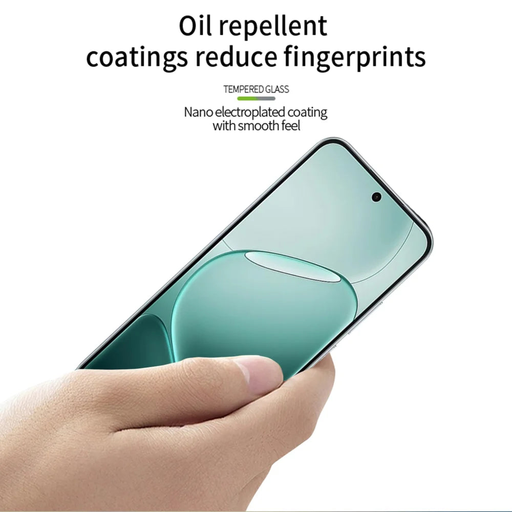 PINWUYO For Oppo A6 Pro 5G Tempered Glass Film  Explosion-proof 9H 3D Full Screen Protector - Black - 4