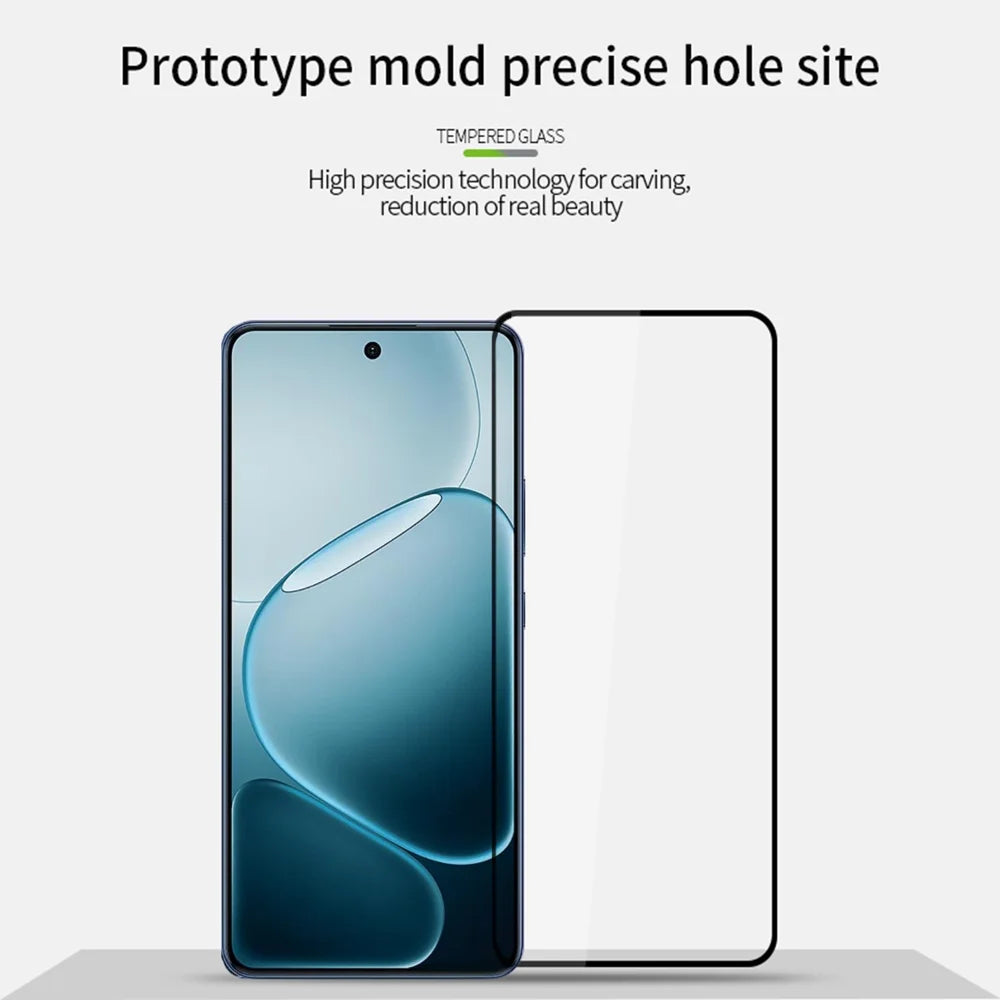 MOFI For Oppo A6 Max 5G / Oppo A6 GT 5G Screen Protector  9H Full Glue Full Coverage High Aluminum-Silicon Glass Film - Black - 3