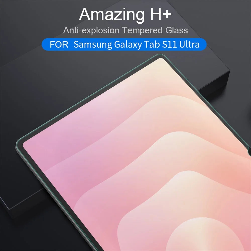 NILLKIN Amazing H+ Series For Samsung Galaxy Tab S11 Ultra Screen Protector Clear AGC Glass Tablet Film - 6