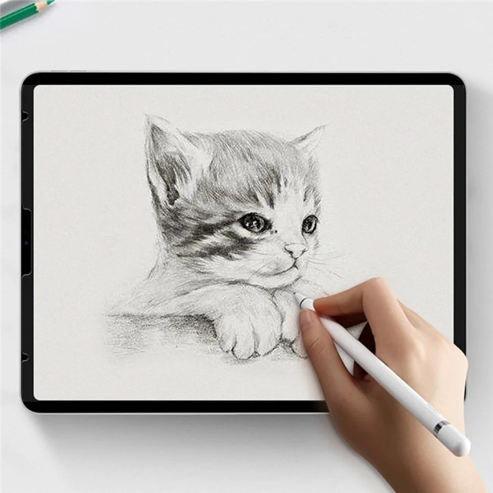 For iPad Air 13 (2026) / (2025) / (2024) Paper-Feel Magnetic Screen Protector Detachable and Reusable Screen Film (NOT Complete Covering) - Black - 6