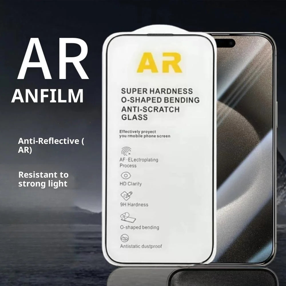 For iPhone Air Screen Protector AR Anti Reflective HD Full Glue High Aluminium-Silicon Glass Film - 3