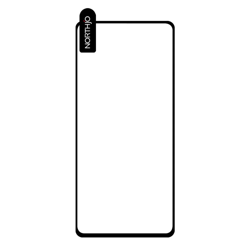 NORTHJO A+ For Samsung Galaxy A53 5G Silk Printing Full Screen Protector 0.3mm 2.5D Anti-explosion High Aluminum-silicon Glass Film - Black - 2