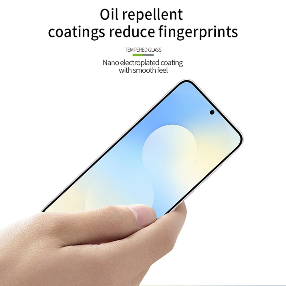 PINWUYO For Samsung Galaxy S25 FE Tempered Glass Film  JK Series-2 9H Full Screen Protector - Black - 4