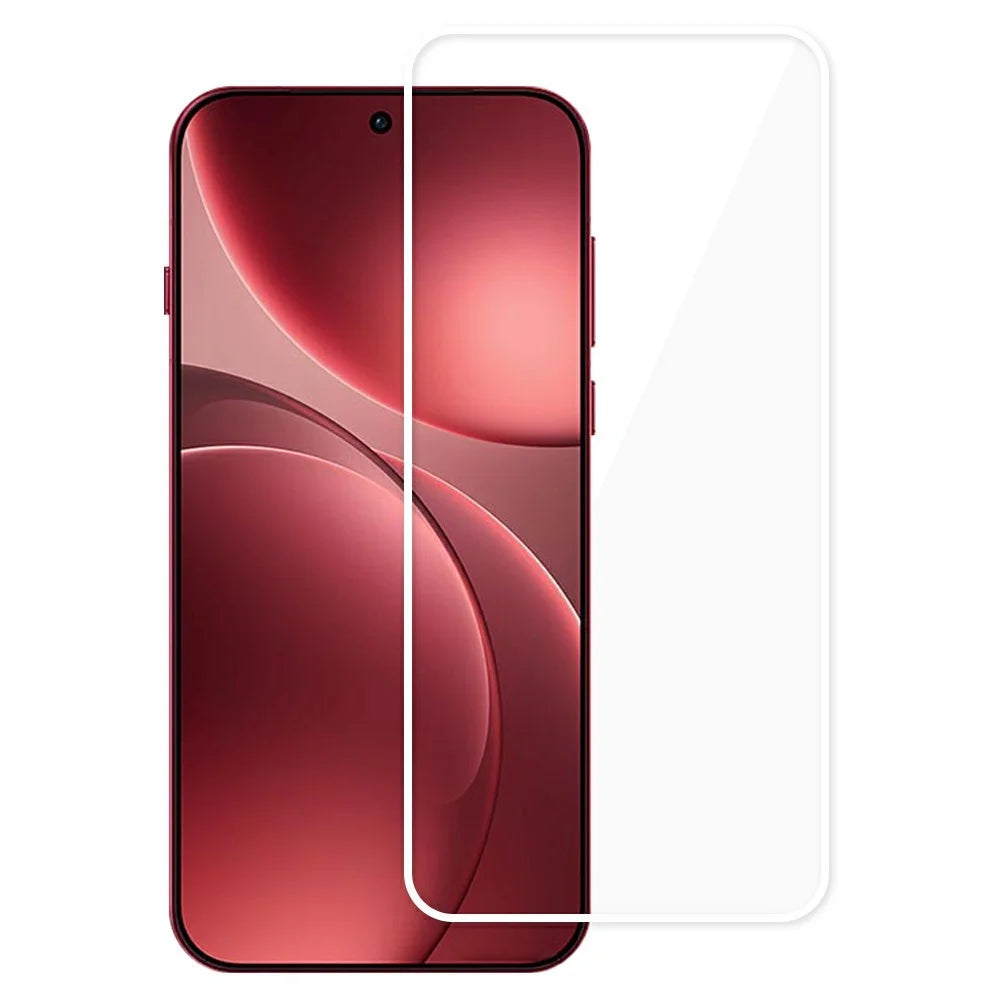 For Oppo Find X9 Pro 5G / OnePlus 15 5G Full Screen Protector Full Glue White Edge Electroplated High Aluminum-Silicon Glass Film (Fingerprint Unlock) - 1