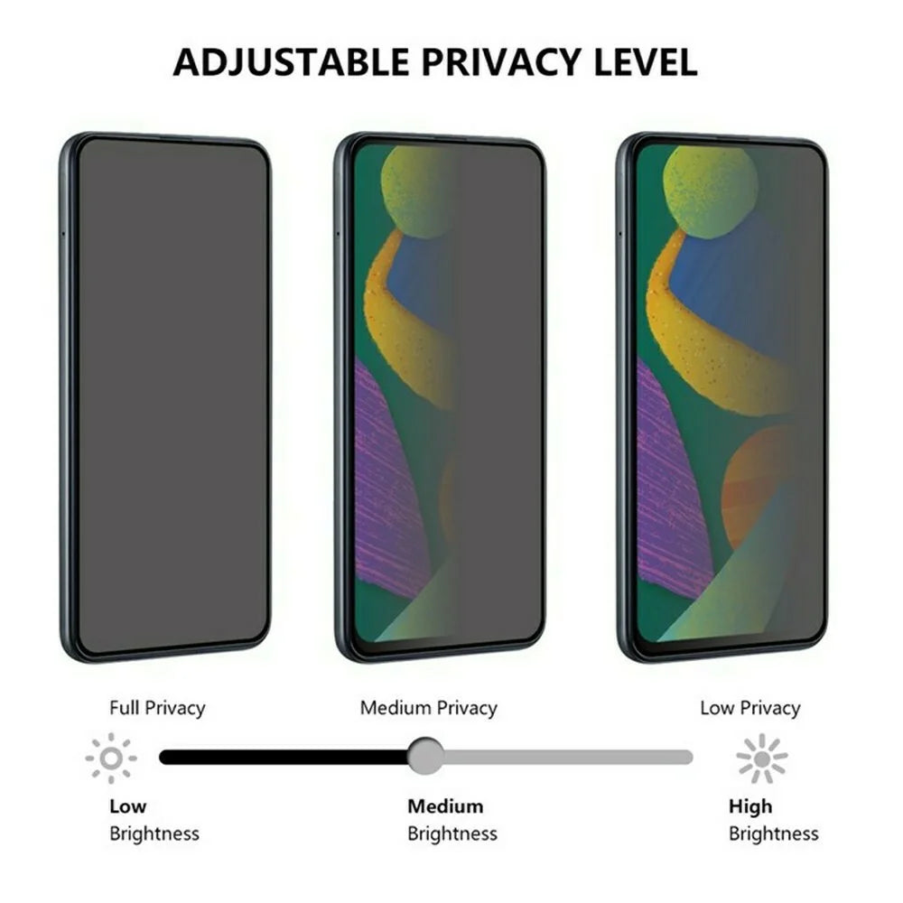 For Oppo Find X9 Pro 5G Tempered Glass 180 Degree Anti-Peep Film Full Glue Full Screen Protector Support Fingerprint Unlock - 3