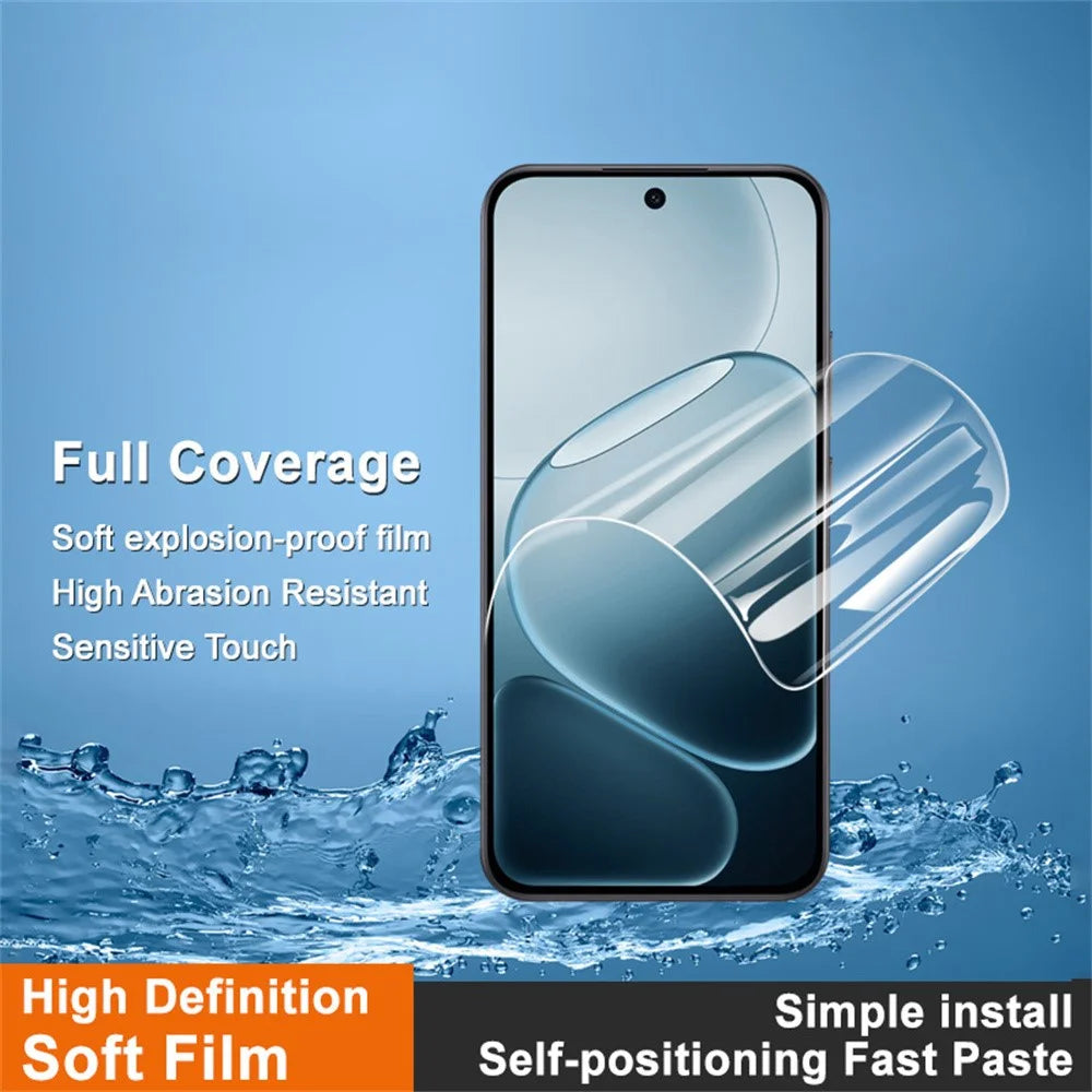 IMAK Hydrogel Film 4th For Oppo A6 Pro 4G / 5G Full Screen Protector Ultra Clear Full Glue Soft TPU Film (Fingerprint Unlock) - Transparent - 2