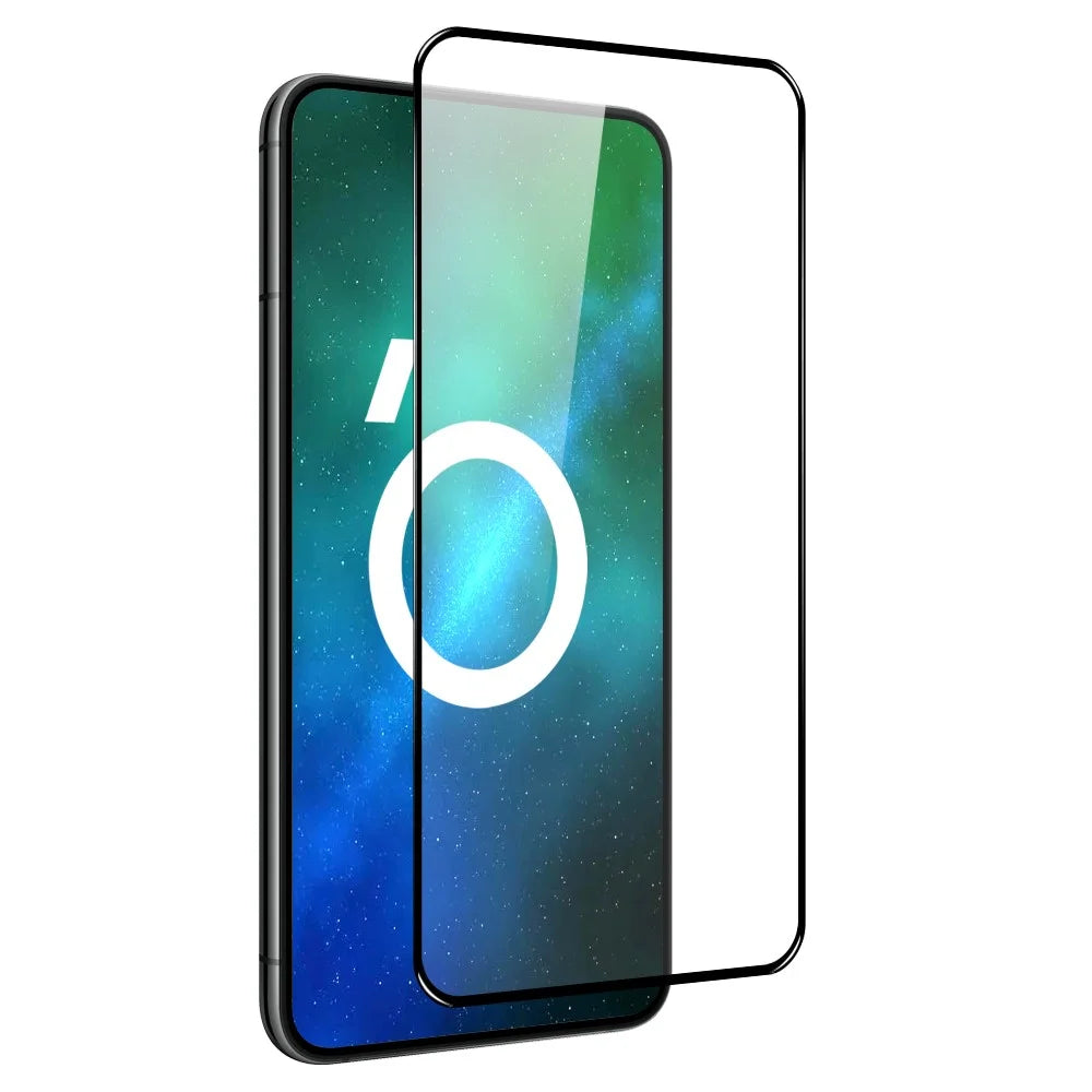 NORTHJO A++ For Samsung Galaxy S21 4G / 5G High Aluminum-silicon Glass Film 0.15mm 2.5D Silk Printing HD Clear Full Screen Protector (Support Fingerprint Unlock) - Black - 4