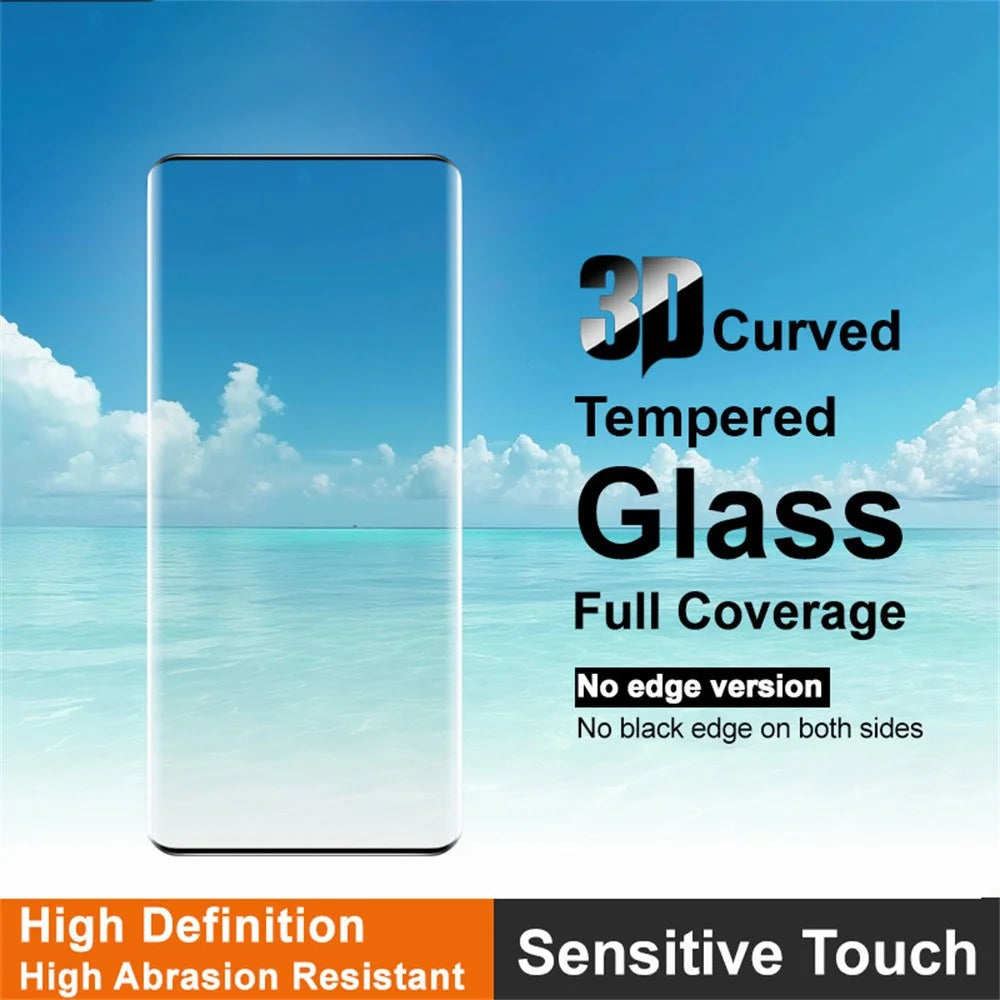 IMAK For Infinix Note 40 Pro 4G Full Screen Protector Side Glue 3D Curved Tempered Glass Film (No Edge Version) (Fingerprint Unlock) - 3
