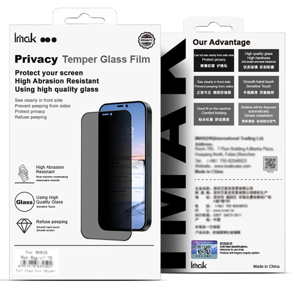IMAK For Infinix Zero 30 4G Anti Spy Tempered Glass Side Glue Full Screen Protector (No Edge Version) - 7