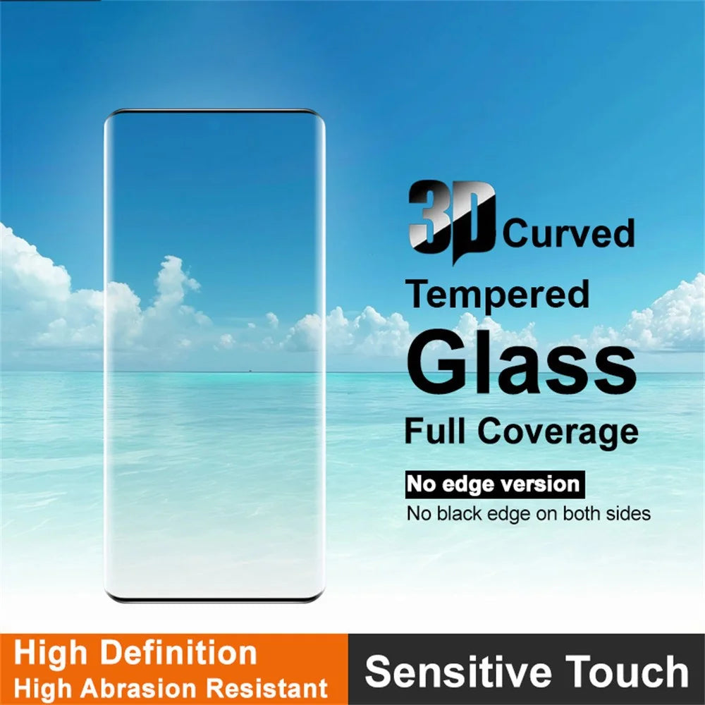 IMAK For itel S25 Ultra Full Screen Protector Side Glue 3D Curved Tempered Glass Film (No Edge Version) (Fingerprint Unlock) - 3