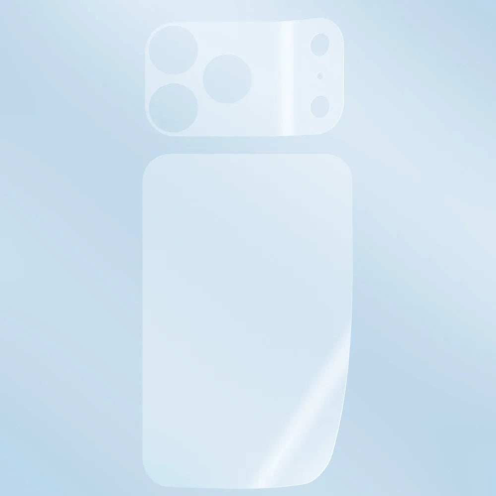 RURIHAI 10 Sets For iPhone 17 Pro Full Coverage Matte PET Protective Film Camera Lens Protector + Phone Back Cover Film - 3
