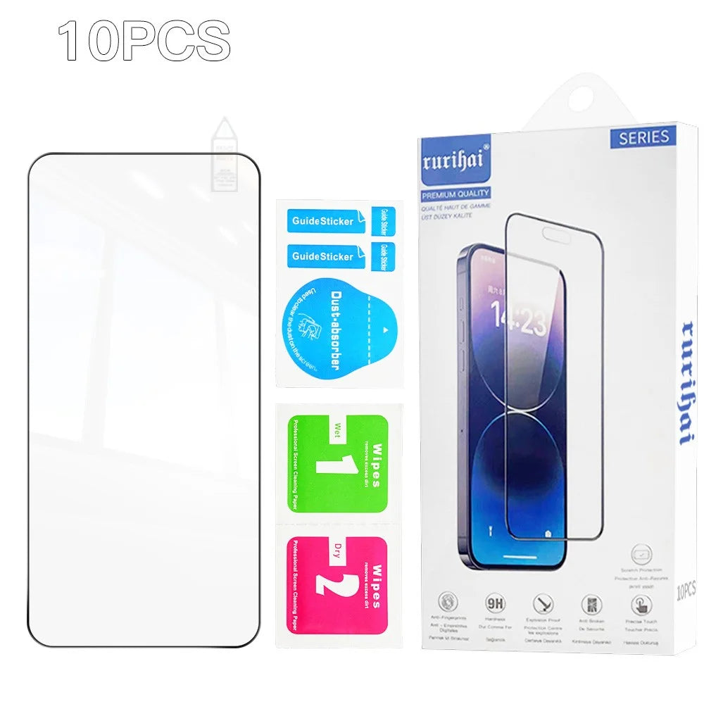 RURIHAI 10Pcs For Samsung Galaxy S26 Full Glue High Aluminium-Silicon Glass Film 0.26mm 2.5D Full Screen Protector - 7