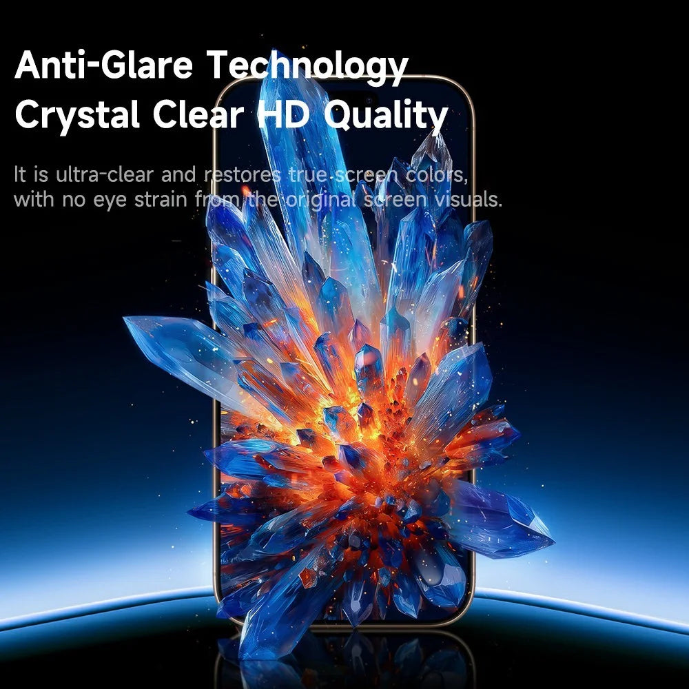 ROCK For iPhone 17 Pro Tempered Glass Full Screen Protector Silk Printing Ultra Clear Full Glue Film - 4