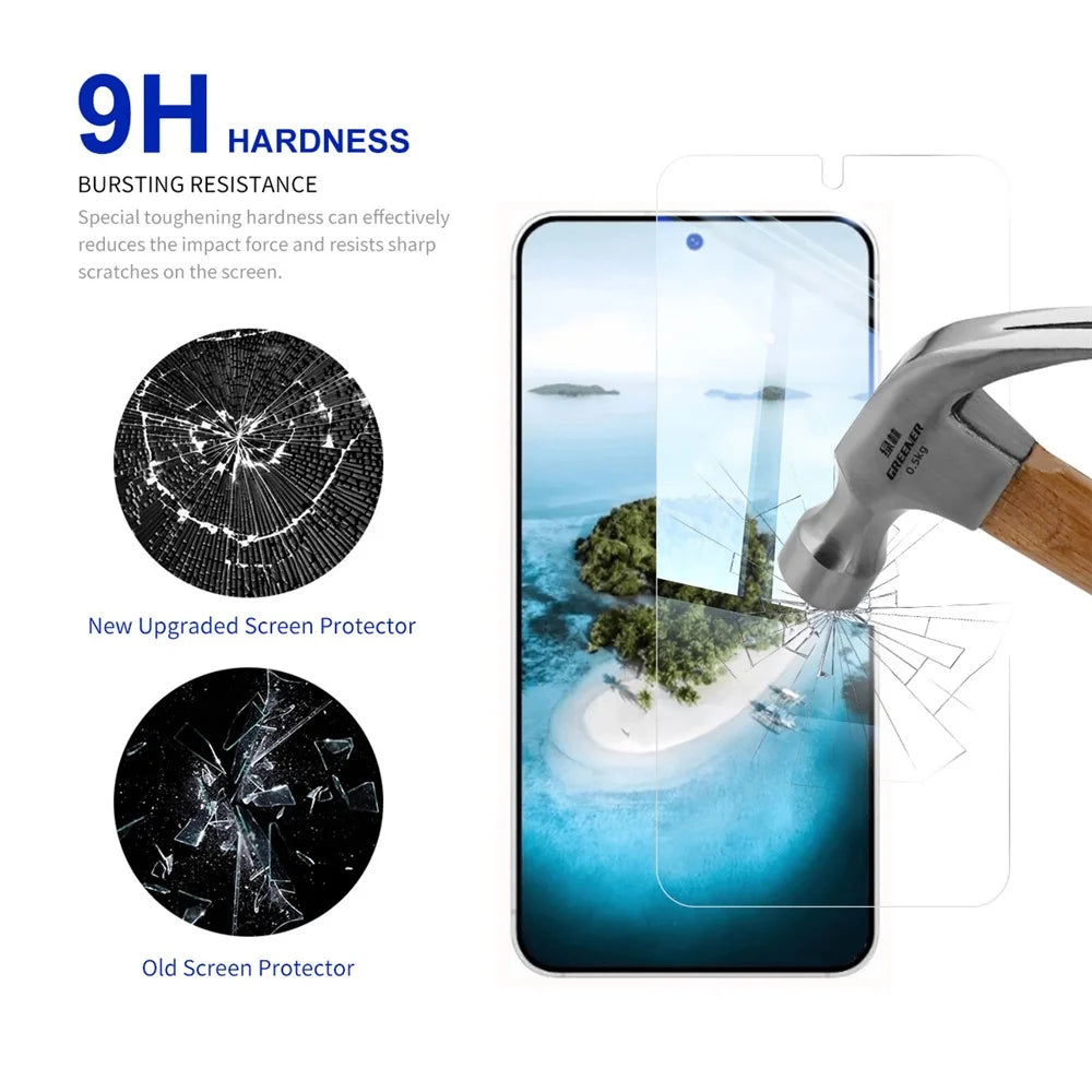 RURIHAI 10Pcs for Samsung Galaxy S26+ 0.18mm Screen Protector HD Clear Full Glue High Aluminium-silicon Glass Film (Fingerprint Unlock) (NOT Complete Covering) - 3
