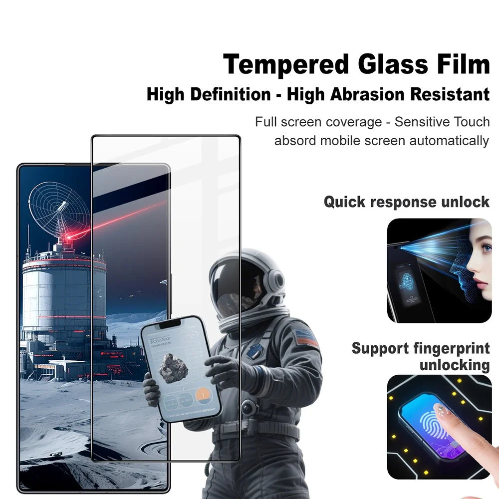 IMAK Pro+ Series For ZTE nubia Z80 Ultra 5G Screen Protector Full Coverage Tempered Glass Film (Fingerprint Unlock) - 2