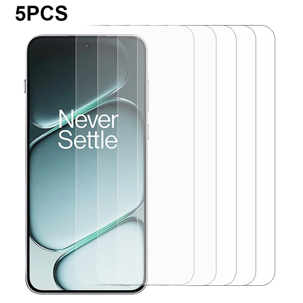 5Pcs For OnePlus 15R 5G / Ace 6T 5G / Ace 6 5G Front Screen Protector 0.3mm 2.5D Tempered Glass Clear Film - 1
