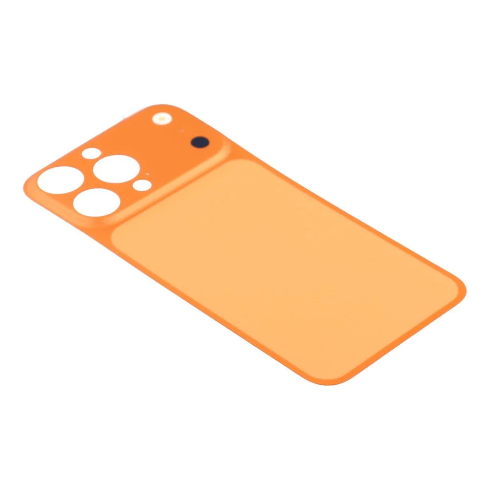 For iPhone 16 Pro Back Cover Film Transform to 17 Pro Full Coverage PMMA Phone Back Protector - Orange - 5