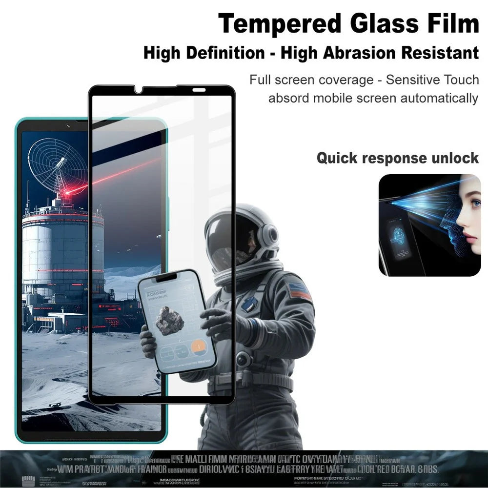 IMAK Pro+ Series For Sony Xperia 10 VII Tempered Glass Full Screen Protector Sensitive Touch Film - 2