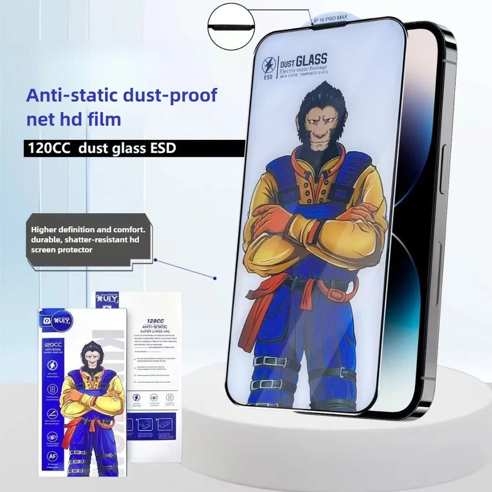 For Samsung Galaxy S25 Ultra 10Pcs Full Screen Protector 3D Arc 120C Anti-Static Silk Printing High Aluminium-silicon Glass Film - As Shown - 3