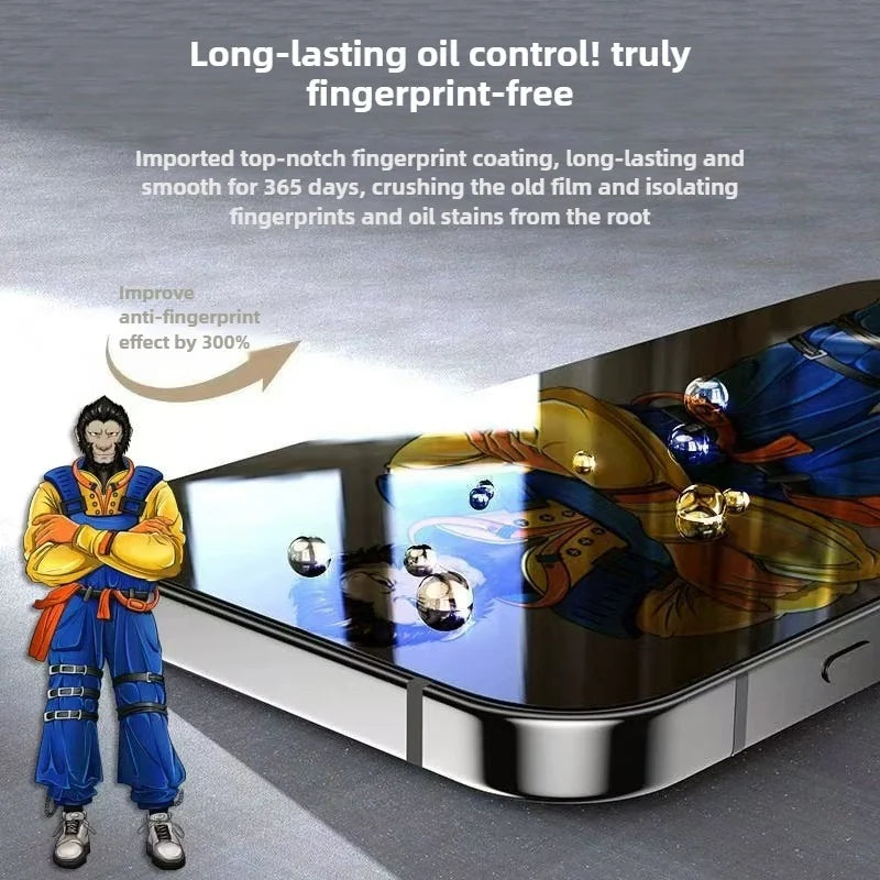 For iPhone XS Max 6.5 inch 10Pcs Full Screen Protector 300C Large Arc Anti Static Silk Printing HD Clear Tempered Glass Film - As Shown - 4