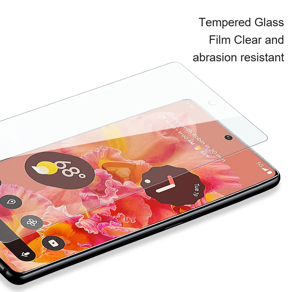 AMORUS For Google Pixel 10a Front Screen Protector 2.5D Arc Edge 9H High Aluminum-Silicon Glass Film - 4