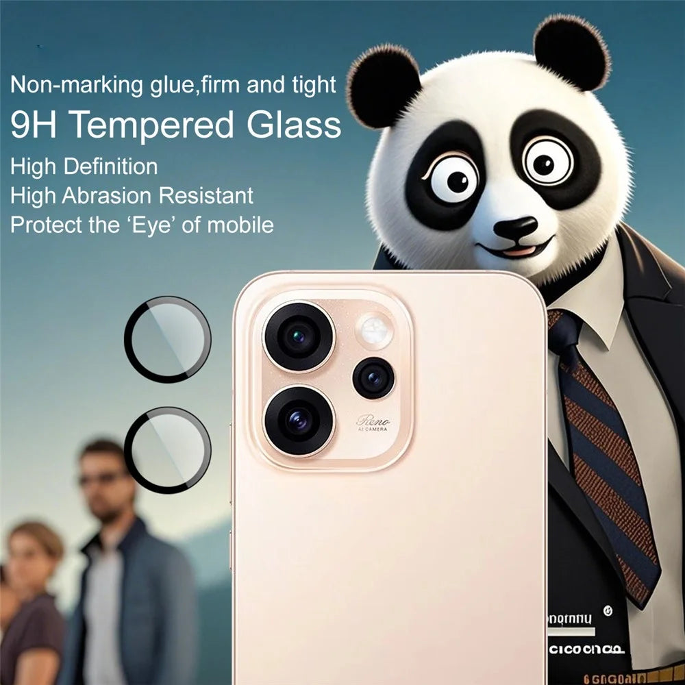 IMAK For Oppo Reno15 Pro Max 5G (Global) / Reno15 Pro 5G (China) Tempered Glass Full Cover Camera Lens Protector with Self Positioning Frame (Complete Covering) - 4