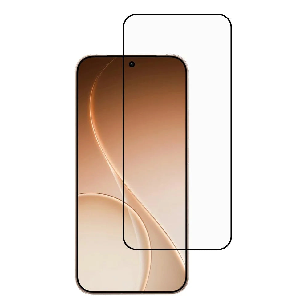 For Oppo Reno15 Pro 5G (Global) / Reno15 5G (China) Full Screen Protector Silk Printing Full Glue HD Clear High Aluminium-silicon Glass Screen Film - 1
