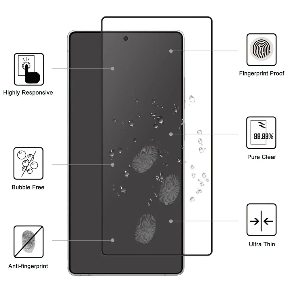 For Samsung Galaxy S26 Ultra AGC Tempered Glass with Black Edge Full Glue Full Coverage Screen Protector - 2